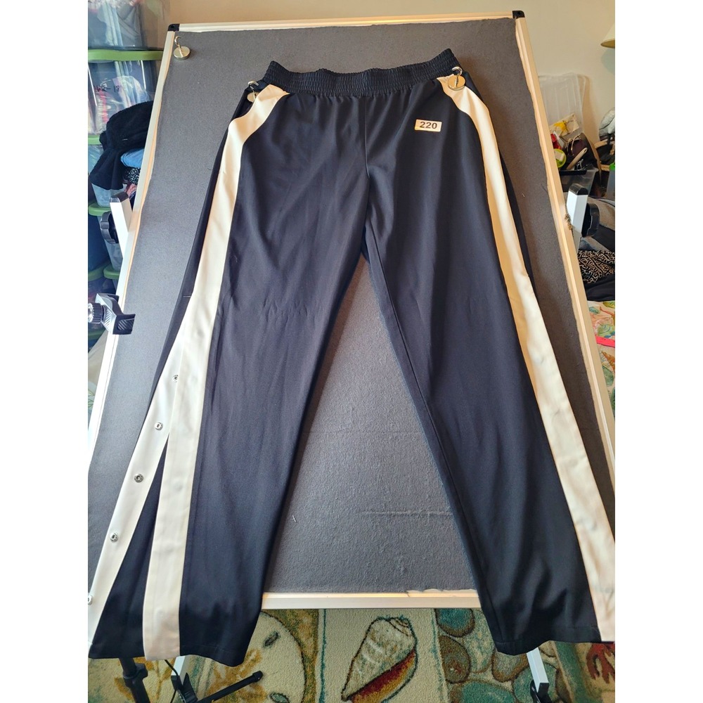 Serena Williams Signature Statement Track/tennis Pants Womens L Black White